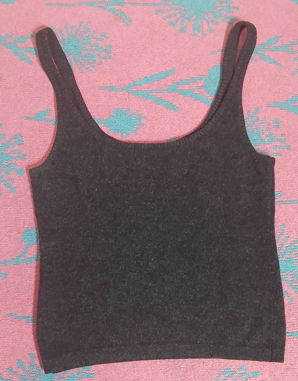 Naadam cashmere sweater tank top gray boxy